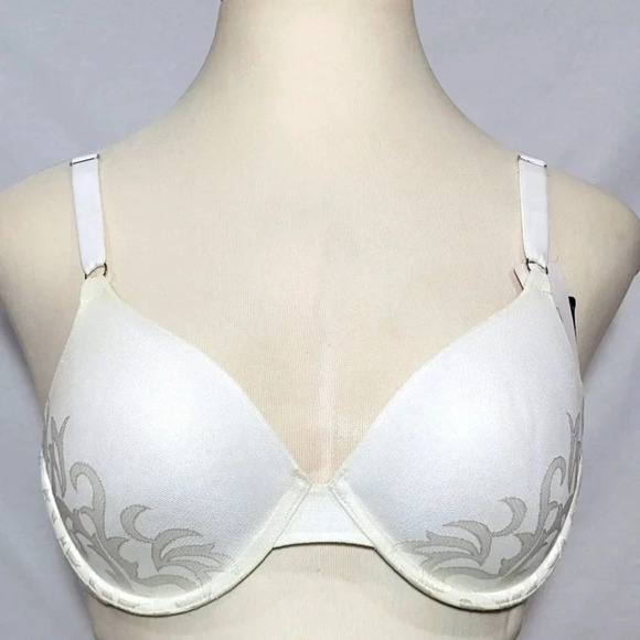 36D Vanity Fair Beautiful Embrace Average Cover UW Bra White NWT - Picture 1 of 3